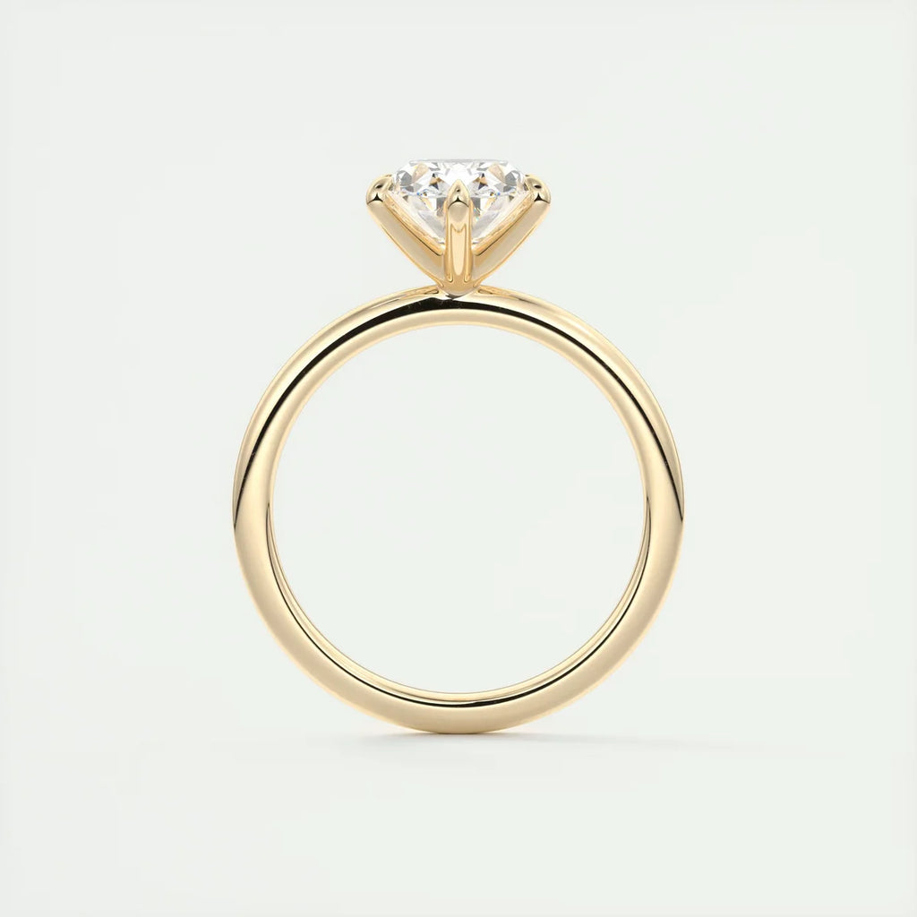 2 Carat Six Prong Oval Solitaire Setting