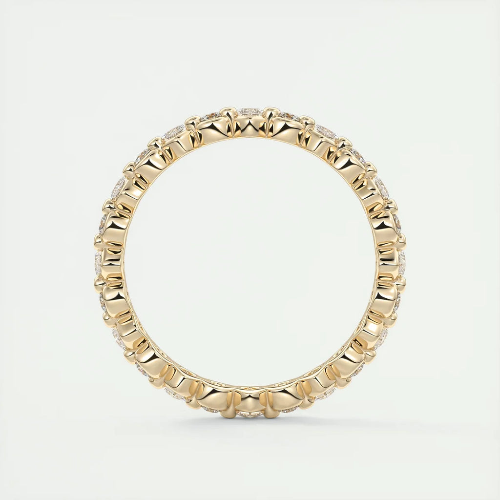Princess and Round Eternity Band (0.50 TCW)