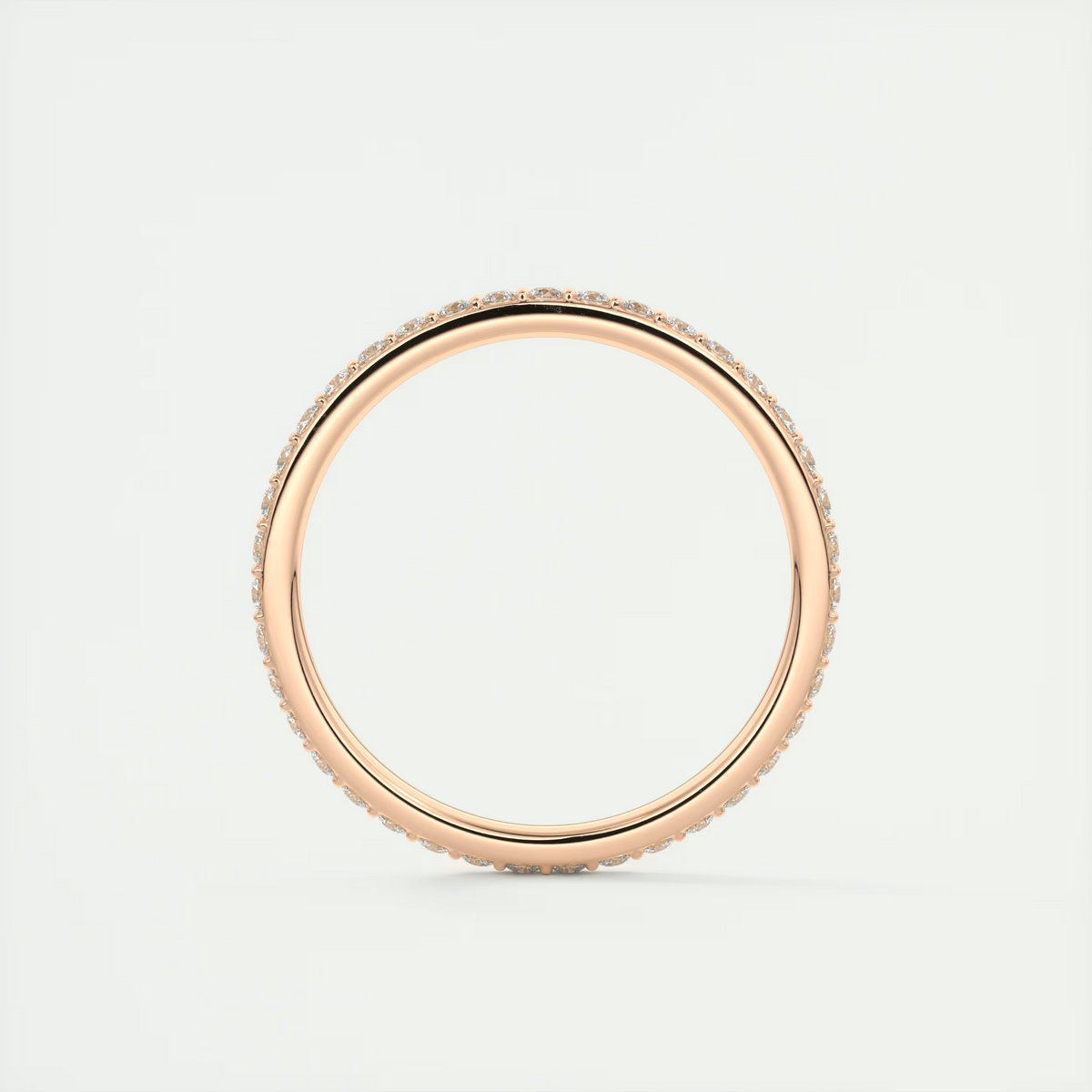 1.5mm Pavé Diamond Eternity Band (0.35 CT) angle view