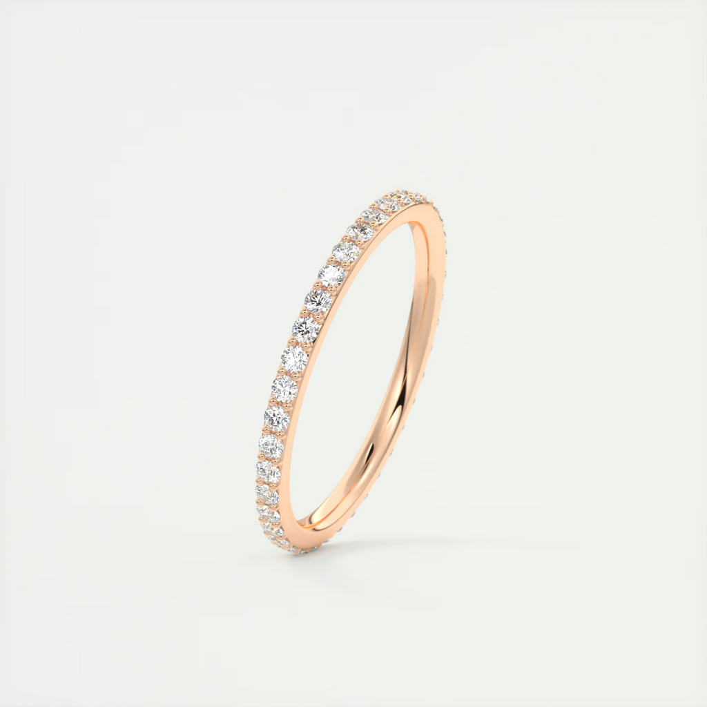 1.5mm Pavé Diamond Eternity Band (0.35 CT) side view