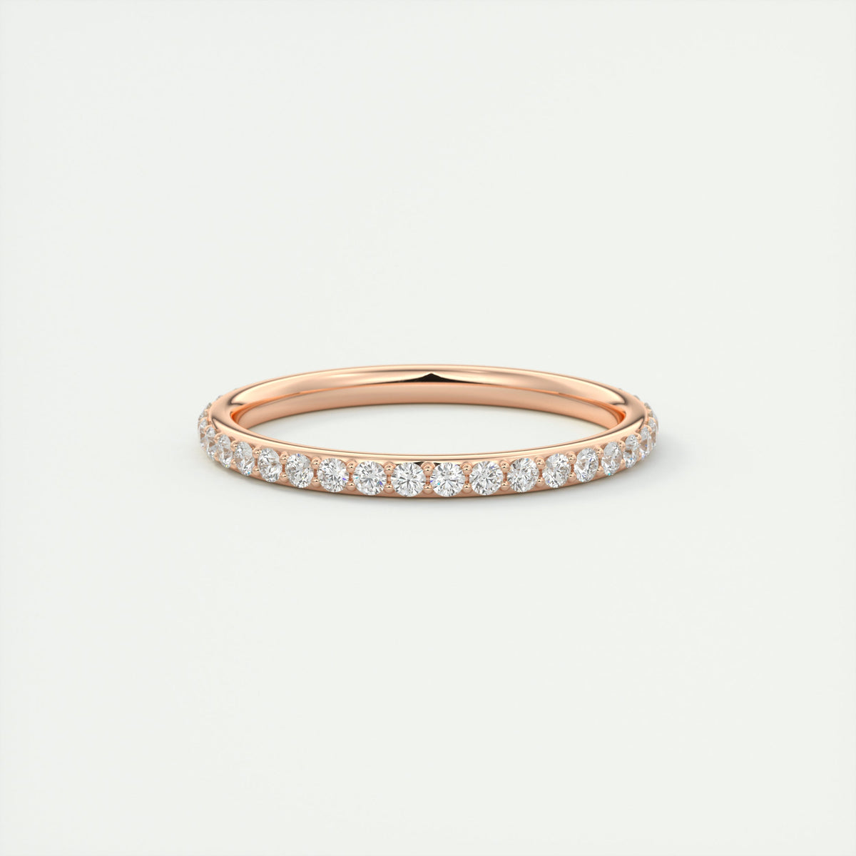 1.8mm Eternity Band – 0.75 Carat Pavé Set Diamonds
