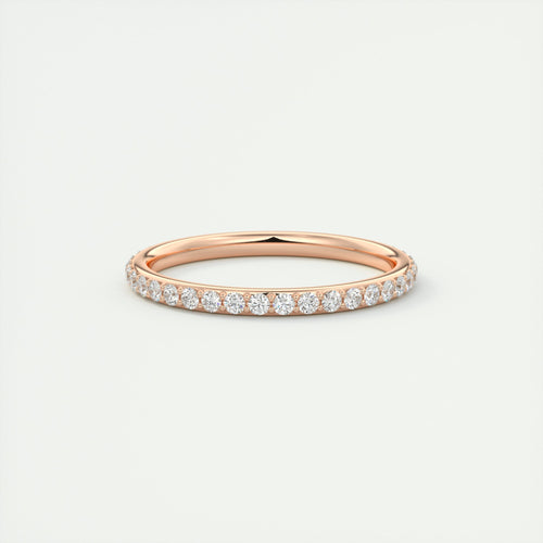 1.8mm Eternity Band – 0.75 Carat Pavé Set Diamonds
