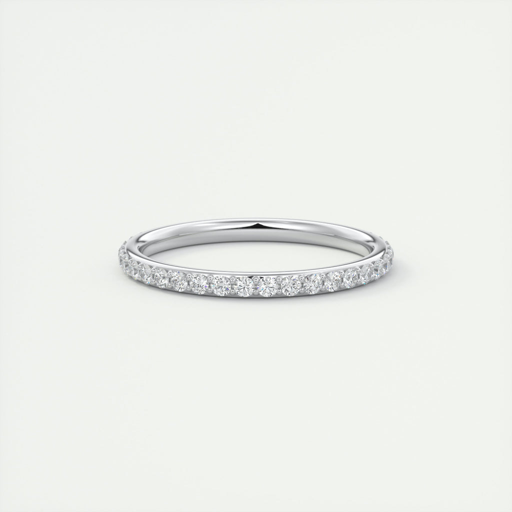 1.8mm Eternity Band – 0.75 Carat Pavé Set Diamonds white gold