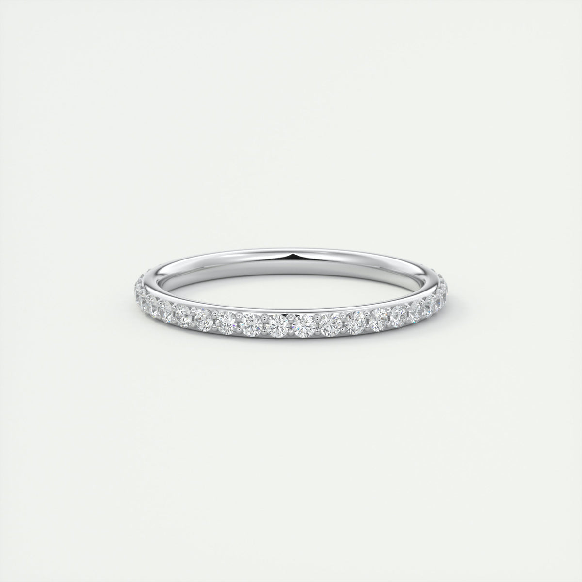 1.8mm Eternity Band – 0.75 Carat Pavé Set Diamonds white gold
