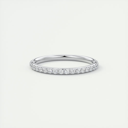 1.8mm Eternity Band – 0.75 Carat Pavé Set Diamonds white gold
