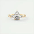 2 Carat Twisted Pavé Pear Solitaire