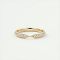 Pinched Pavé Knife Edge Wedding Band (1.50 TCW)