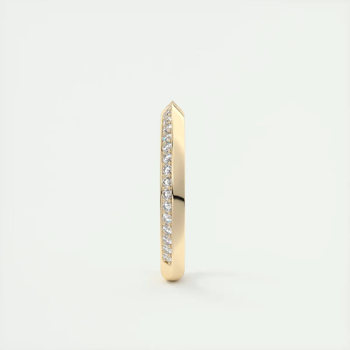 Pinched Pavé Knife Edge Wedding Band (1.50 TCW)