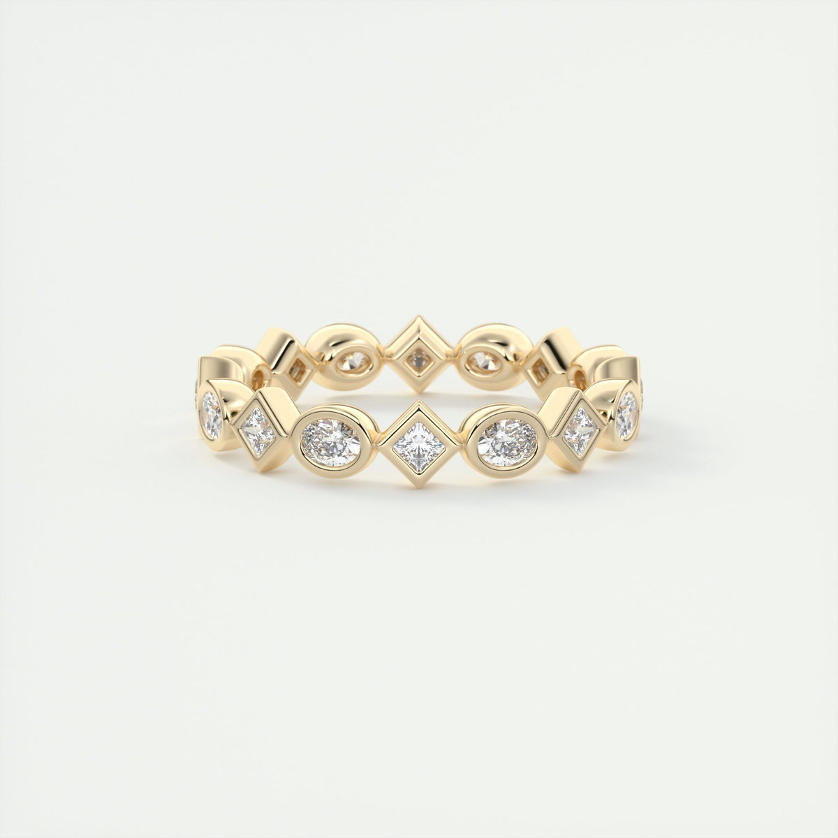 Oval Bezel Eternity Band (0.75 TCW)