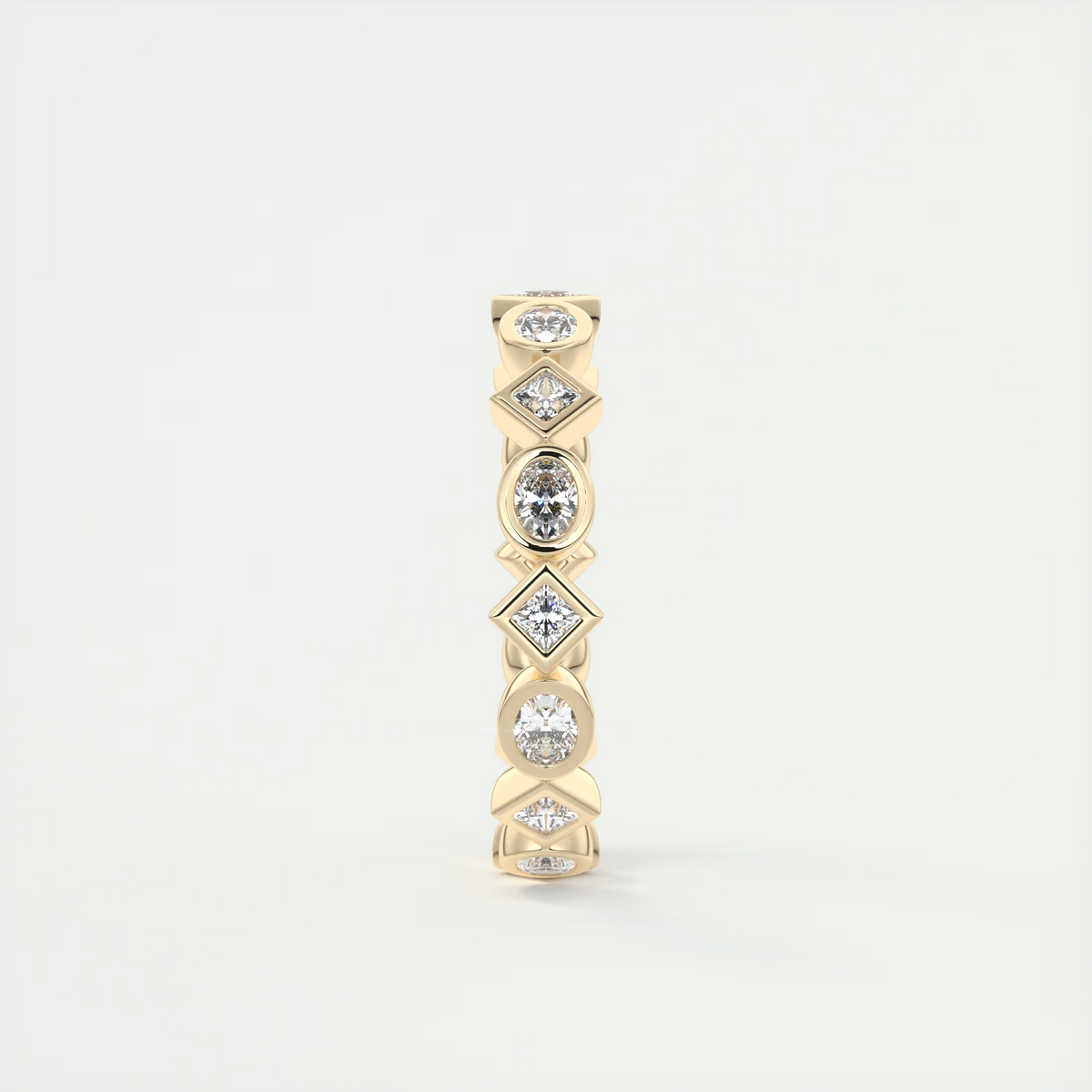Oval Bezel Eternity Band (0.75 TCW)