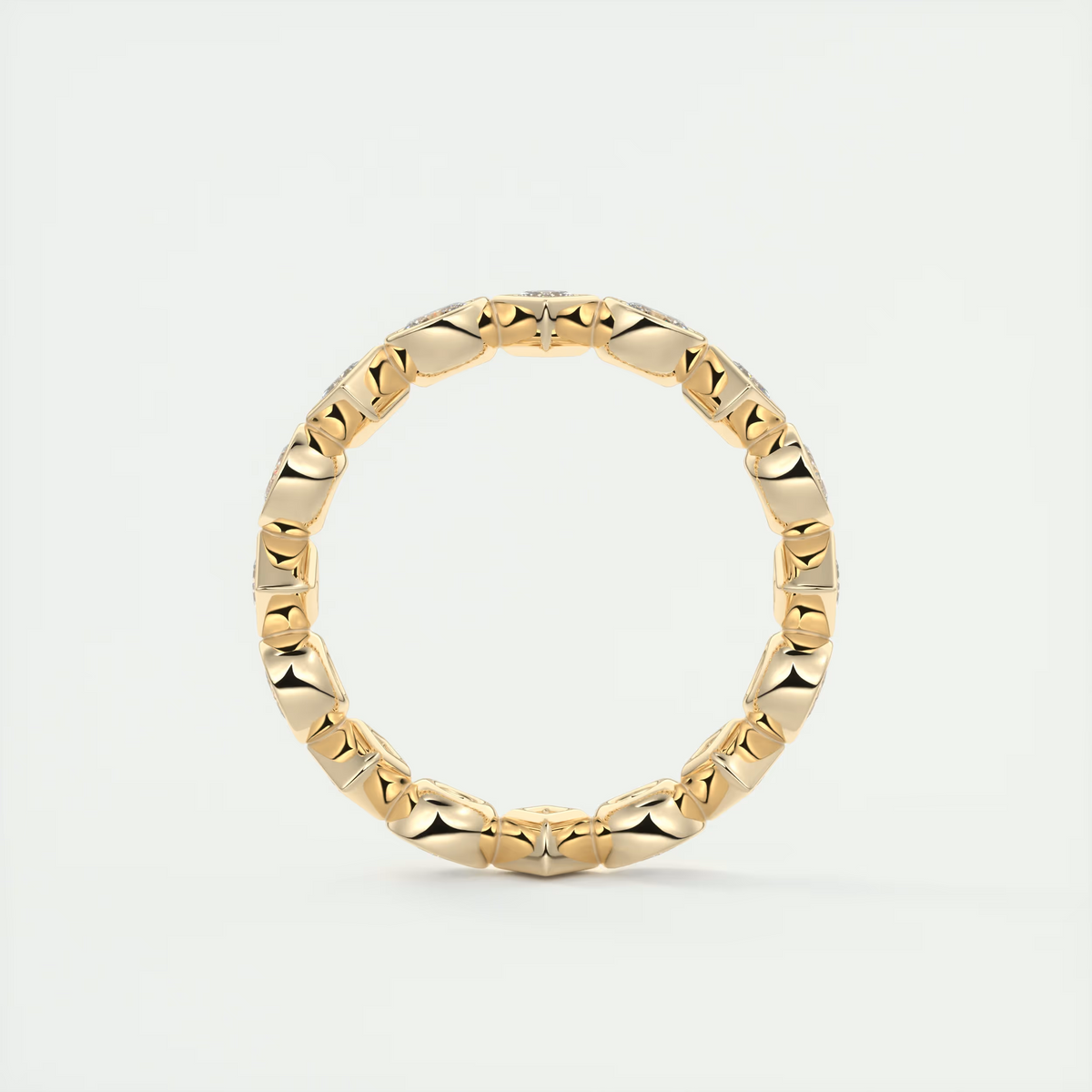 Oval Bezel Eternity Band (0.75 TCW)
