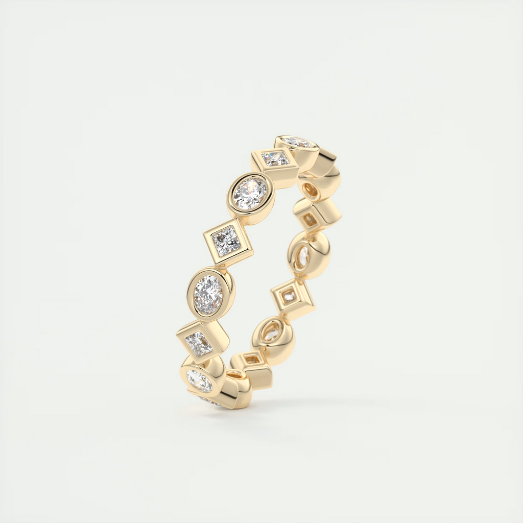 Oval Bezel Eternity Band (0.75 TCW)