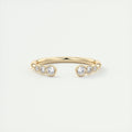 Graduated Open Bezel Wedding Band (0.20 TCW)