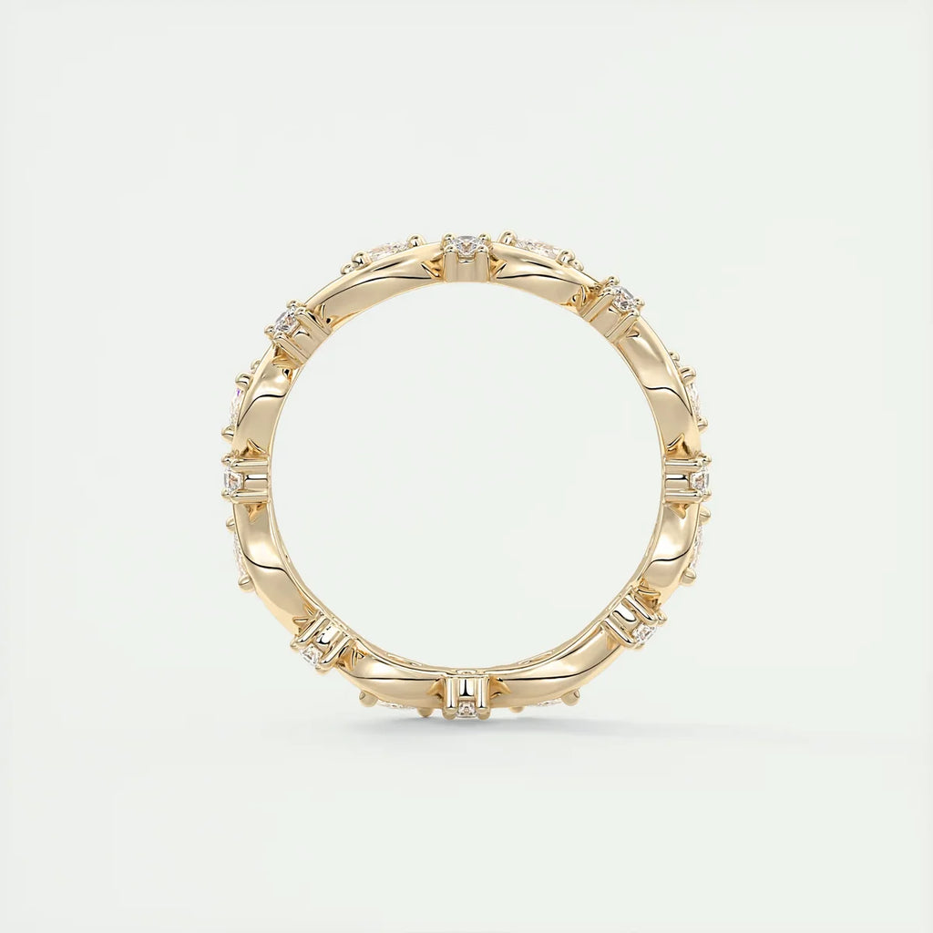 Pear Flutter Eternity Band (0.50 TCW)