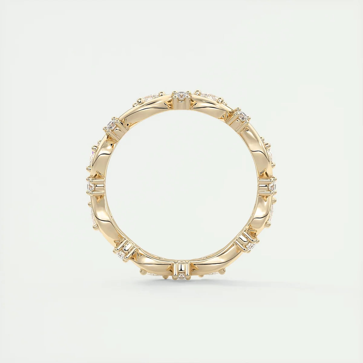 Pear Flutter Eternity Band (0.50 TCW)
