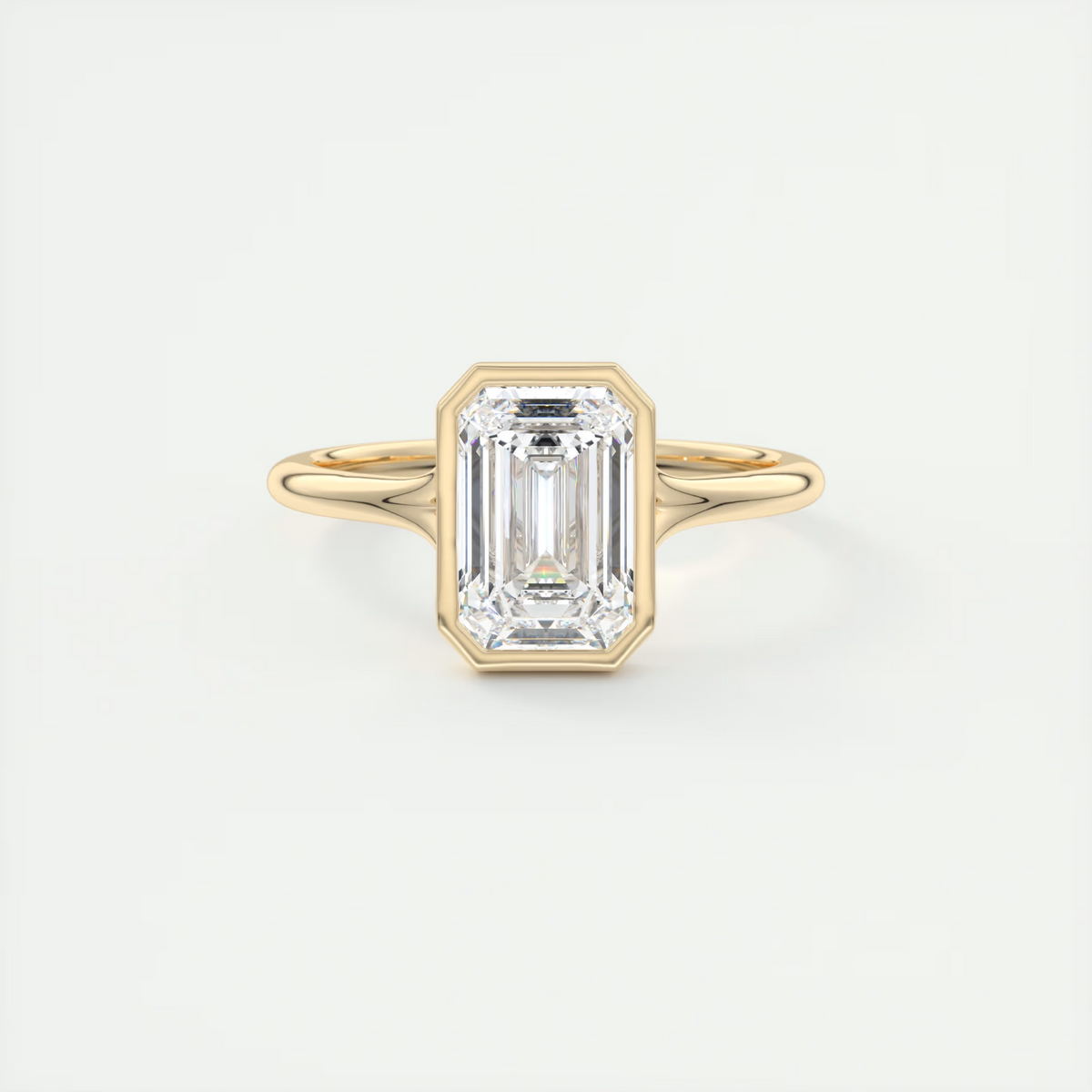 Cleopatra 2 Carat Emerald Cut Solitaire Ring