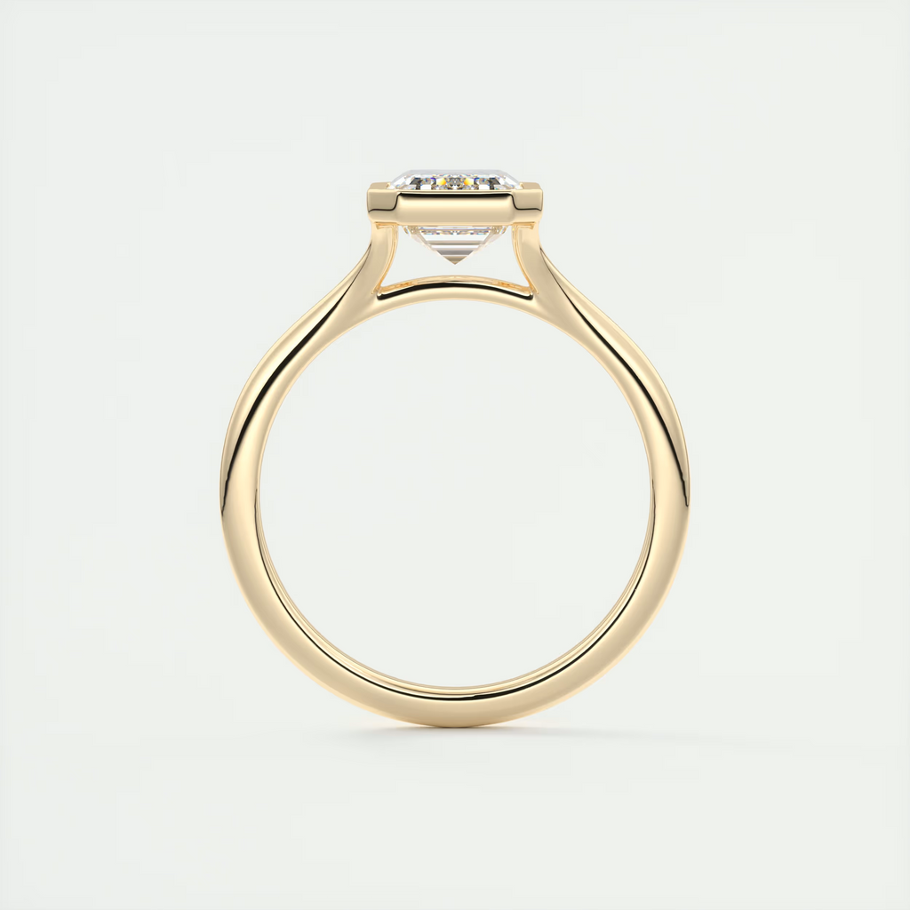 Cleopatra 2 Carat Emerald Cut Solitaire Ring