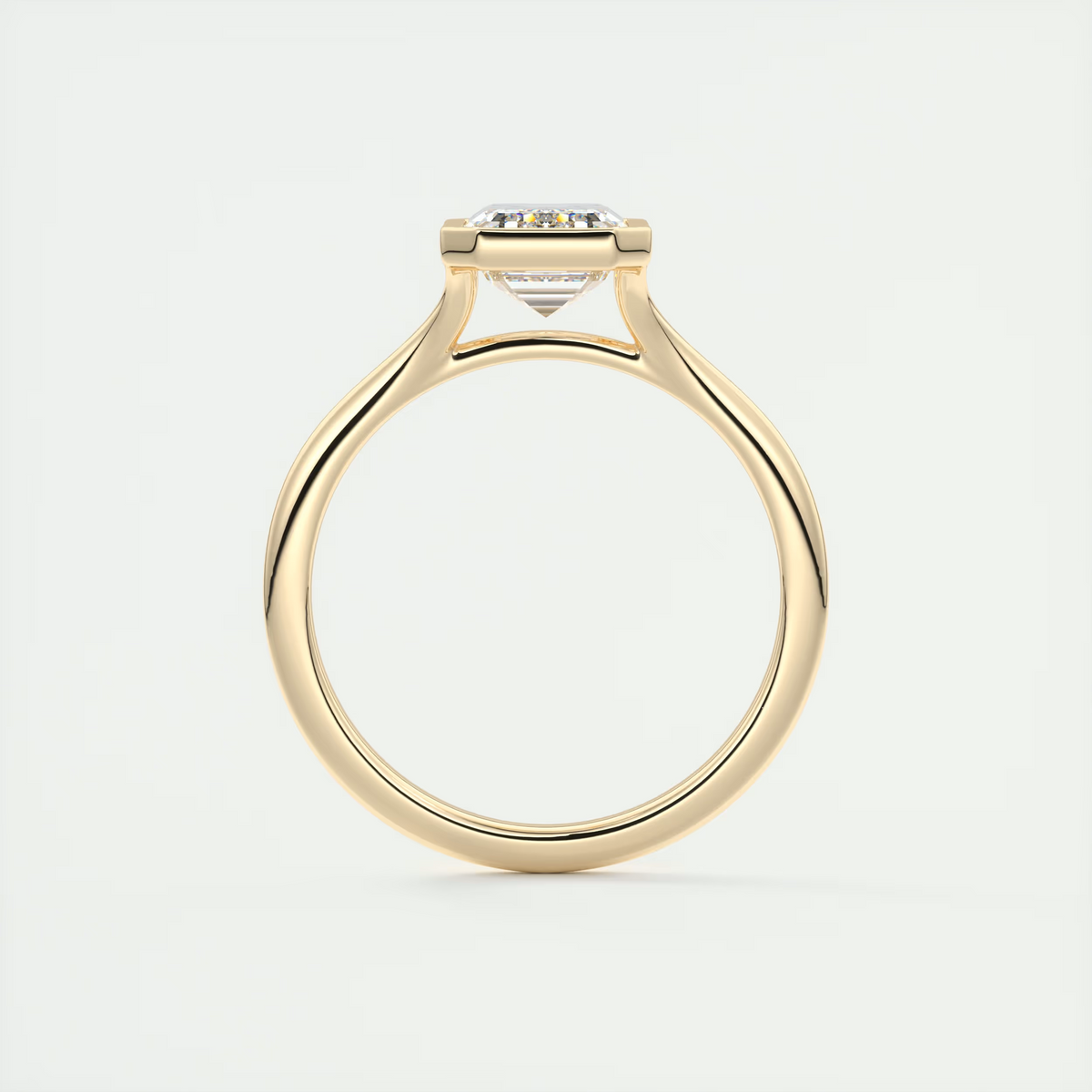 Cleopatra 2 Carat Emerald Cut Solitaire Ring