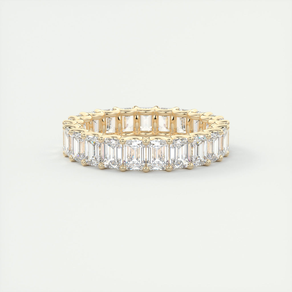 4 Carat Emerald Diamond Eternity Band (4.50 TCW)