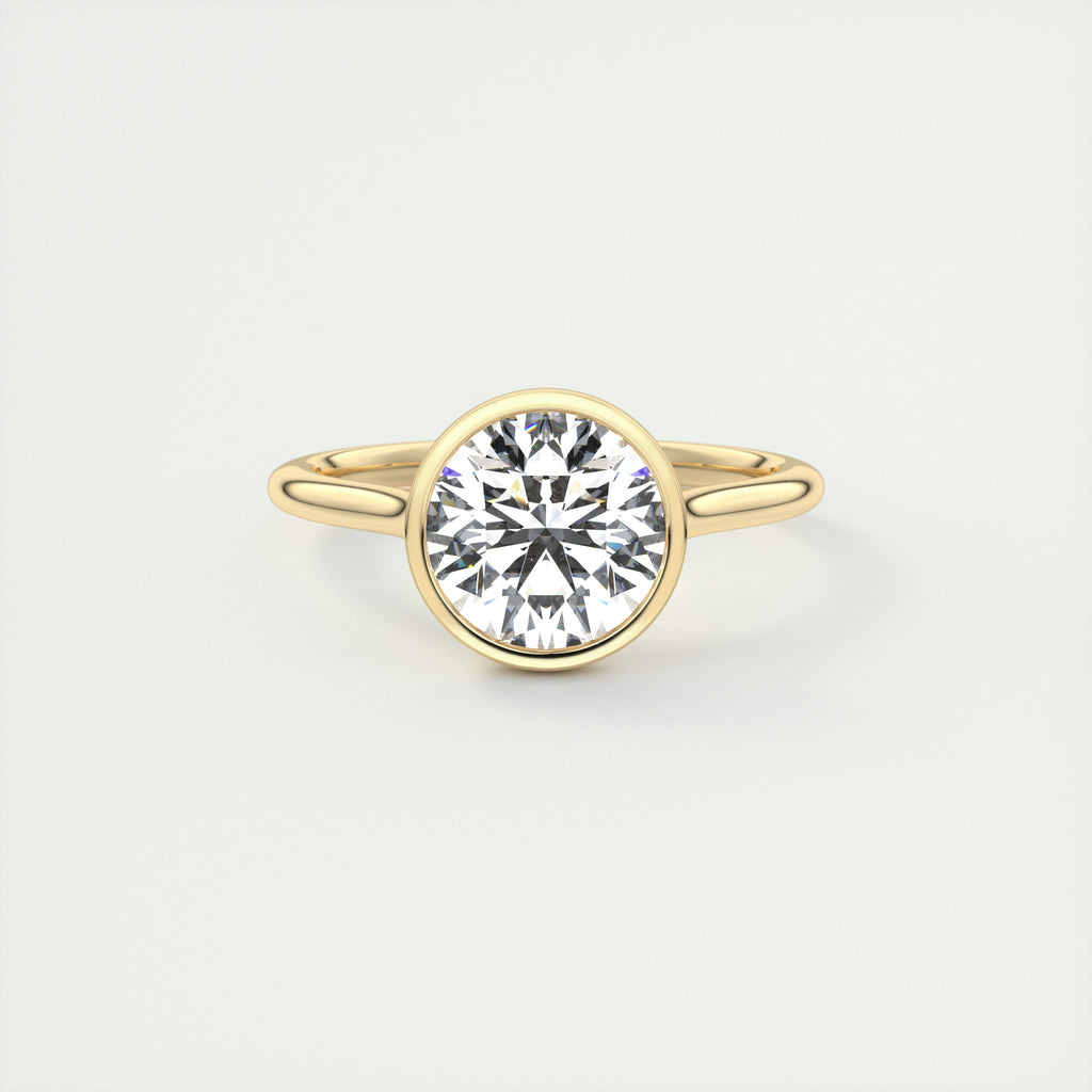 LunaGlow 2 Carat Round Diamond Ring