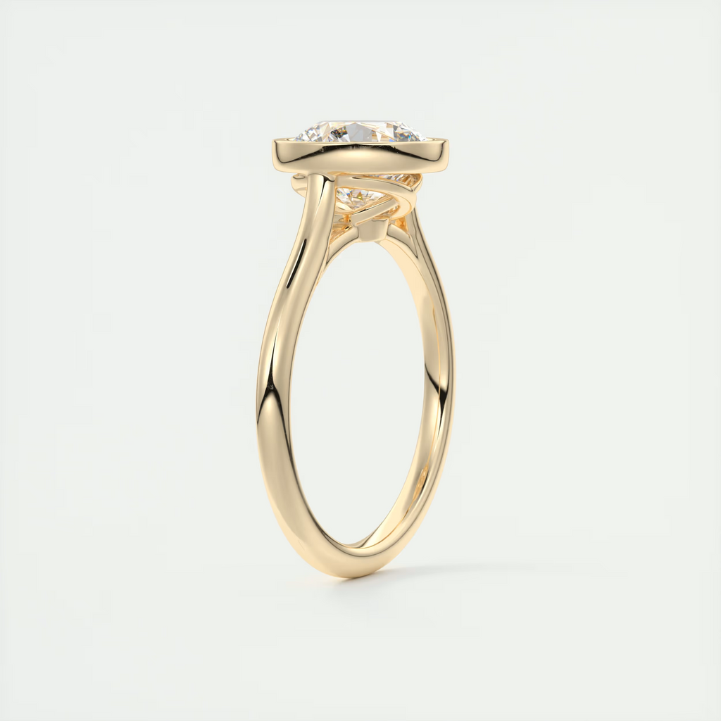 LunaGlow 2 Carat Round Diamond Ring