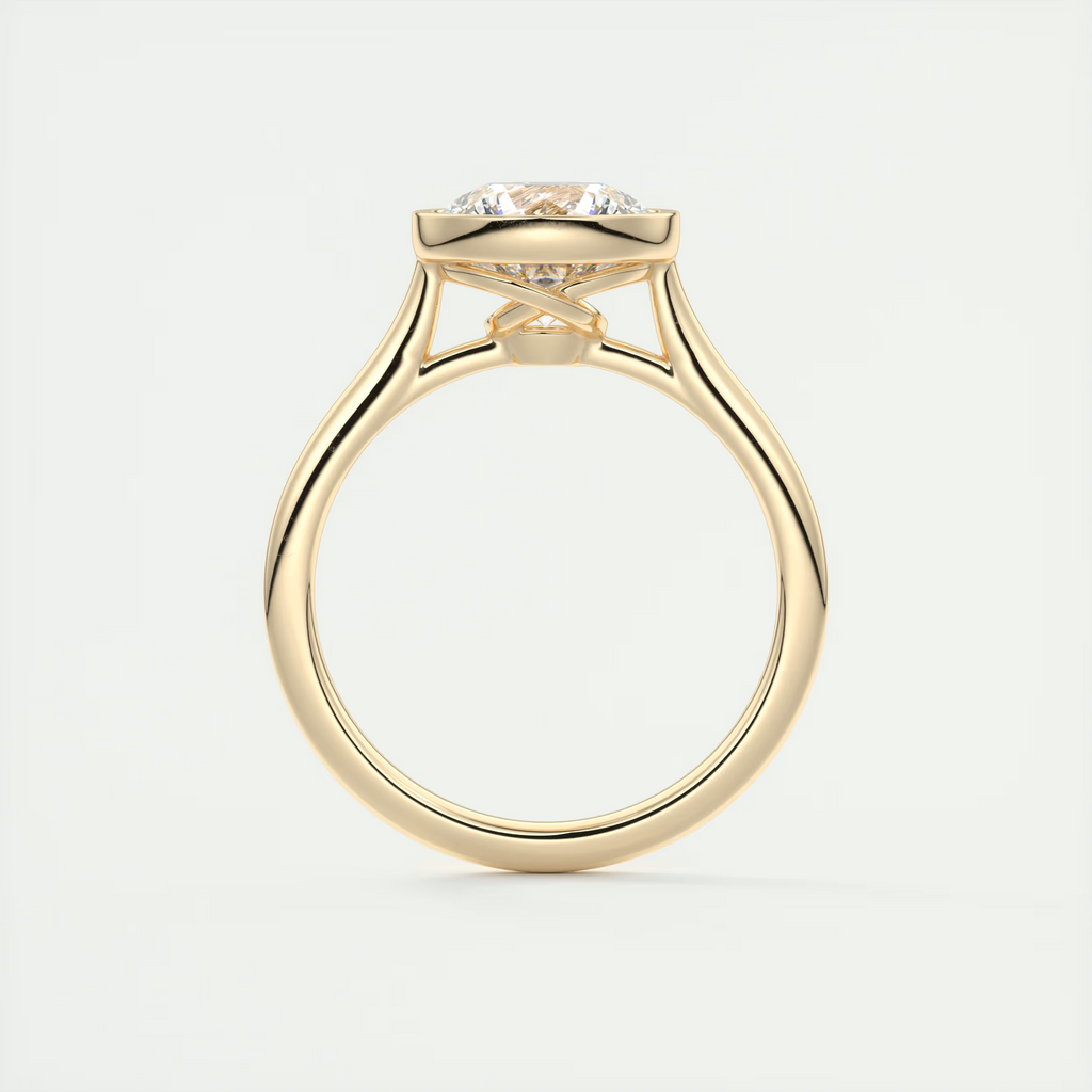LunaGlow 2 Carat Round Diamond Ring