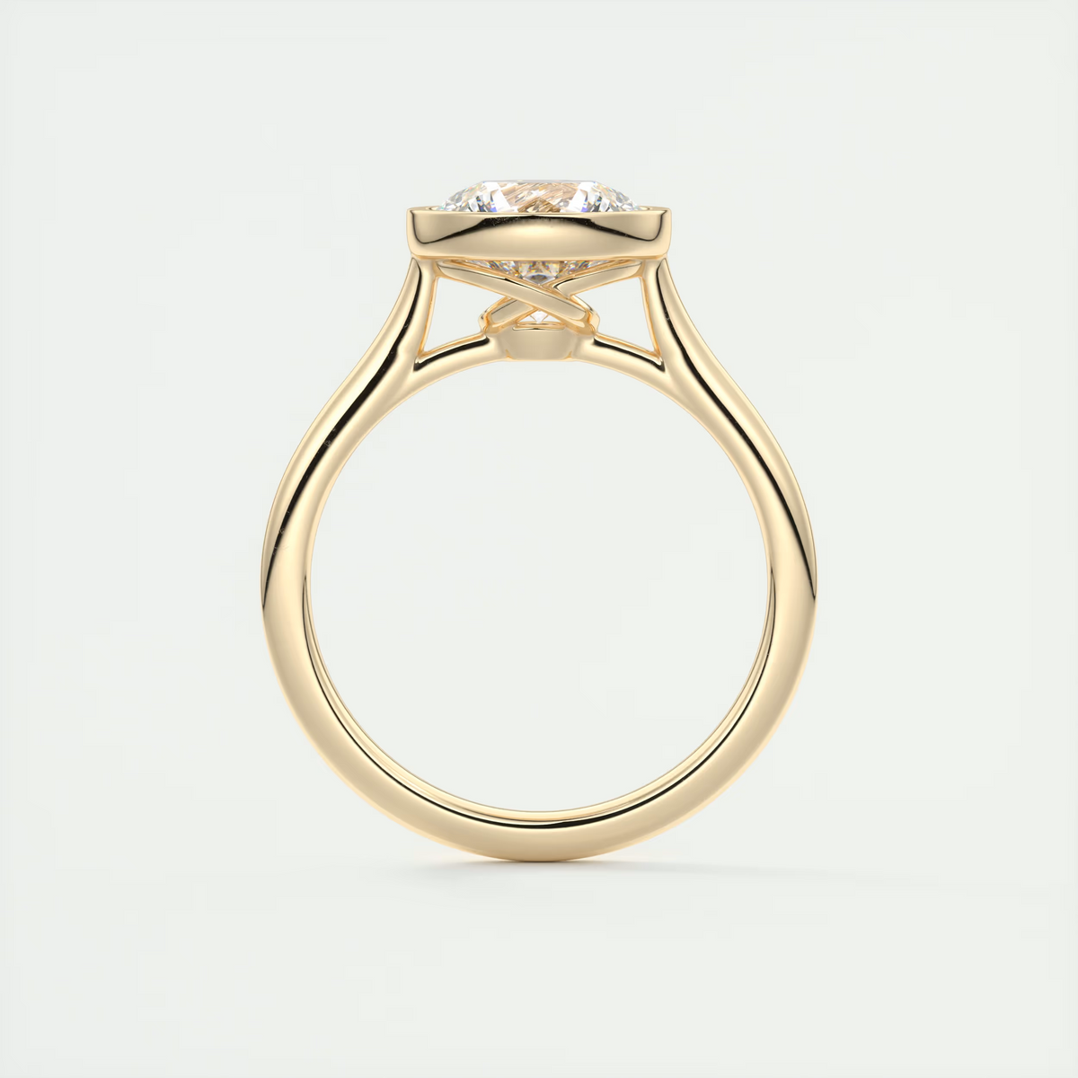 LunaGlow 2 Carat Round Diamond Ring