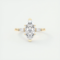 2 Carat Marquise Flush Stacking Three-Stone Engagement Ring