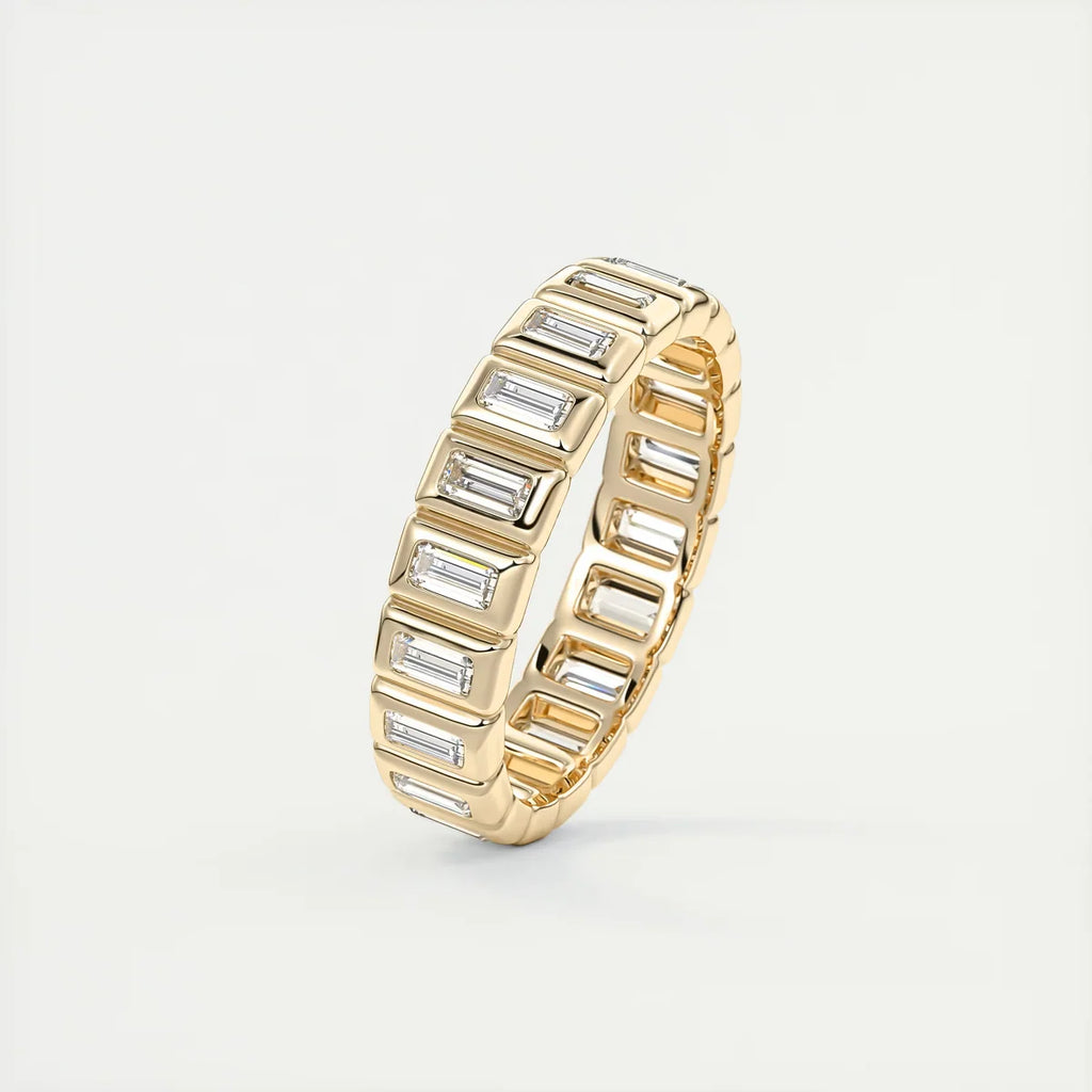 Straight Baguettes Bezel Eternity Band (0.80 TCW)