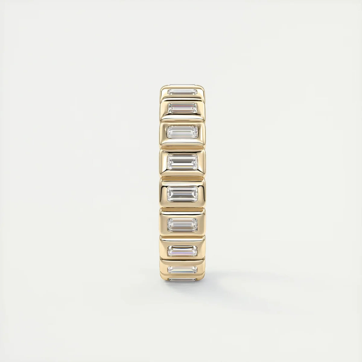 Straight Baguettes Bezel Eternity Band (0.80 TCW)