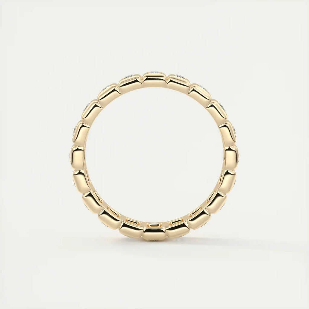 Straight Baguettes Bezel Eternity Band (0.80 TCW)