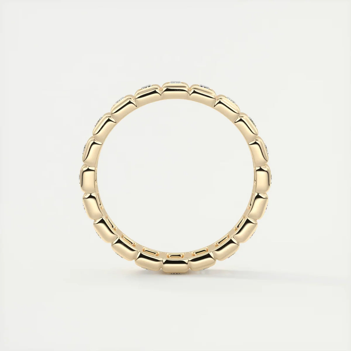 Straight Baguettes Bezel Eternity Band (0.80 TCW)