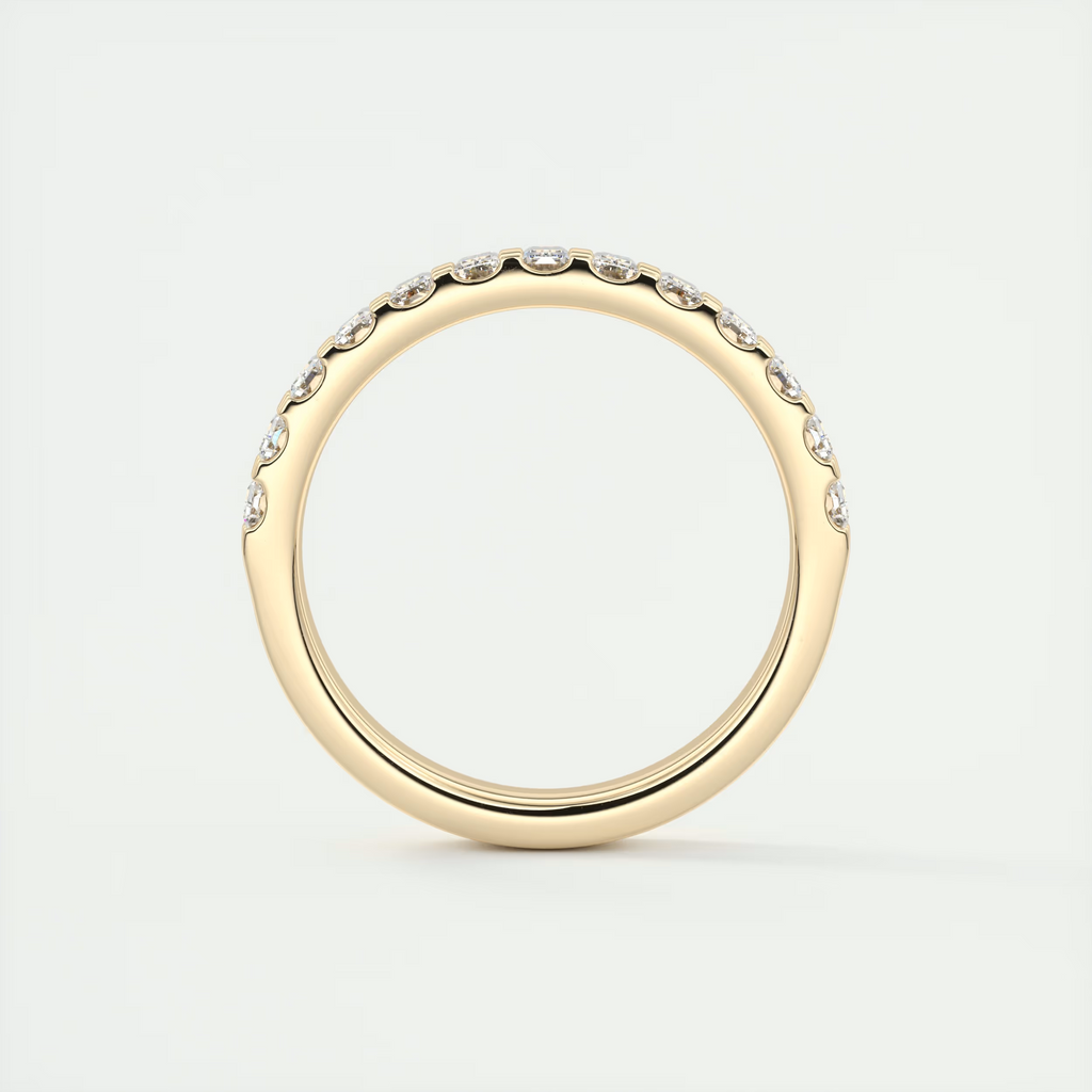 Deco Half Eternity Band – 3 mm Baguette Diamonds (1.00 TCW)