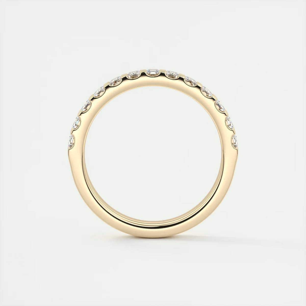 Deco Half Eternity Band – 3 mm Baguette Diamonds (1.00 TCW)