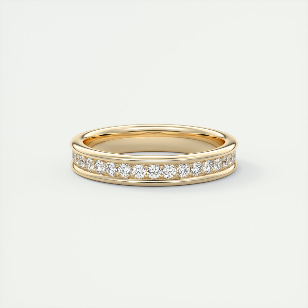 Modern Chunky White Eternity Band (0.70 TCW)