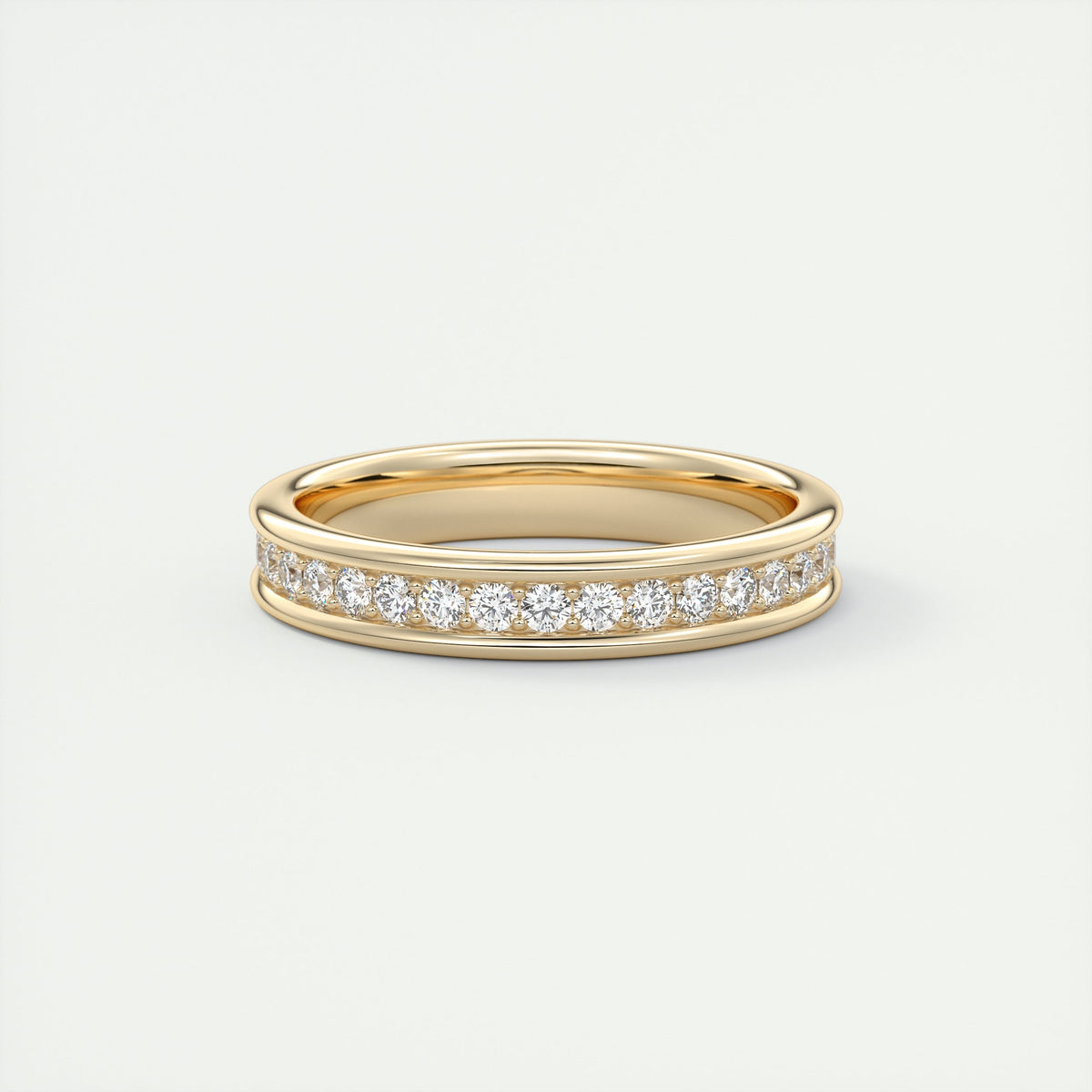 Modern Chunky White Eternity Band (0.70 TCW)