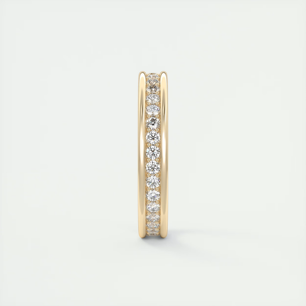 Modern Chunky White Eternity Band (0.70 TCW)