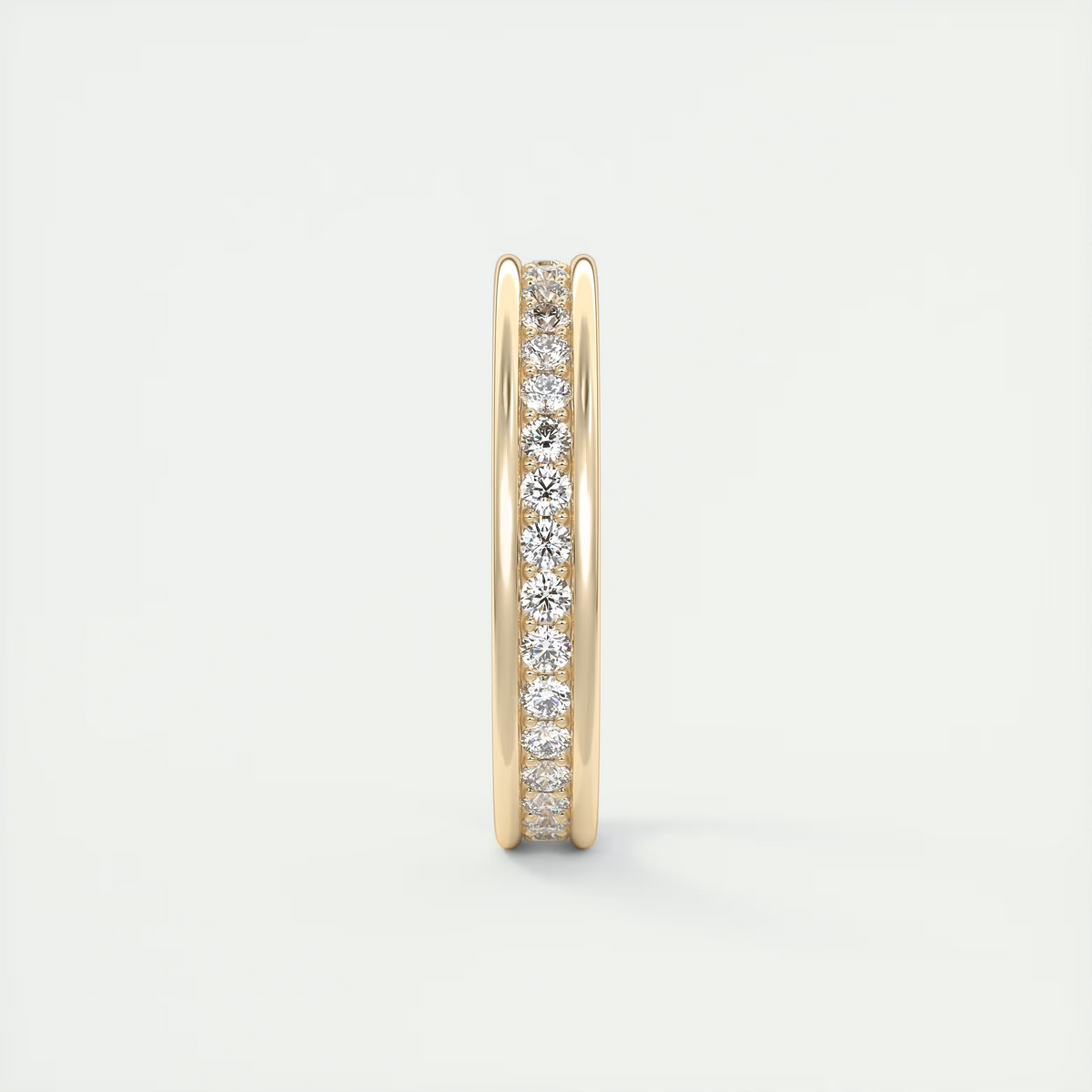 Modern Chunky White Eternity Band (0.70 TCW)