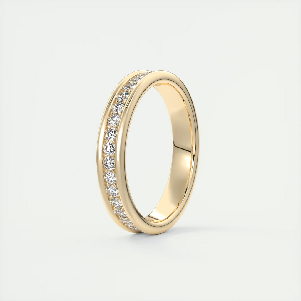 Modern Chunky White Eternity Band (0.70 TCW)