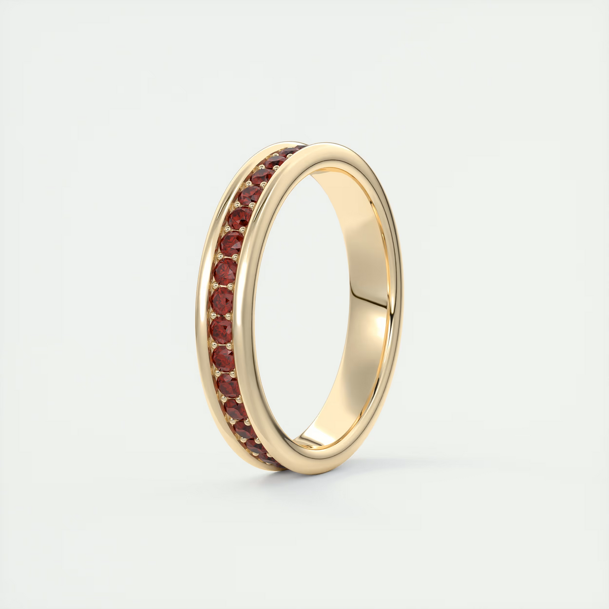 Modern Chunky Red Eternity Band (0.70 TCW)