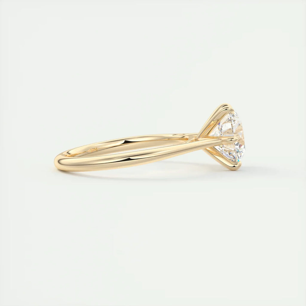 2 Carat Round Solitaire Cathedral Setting