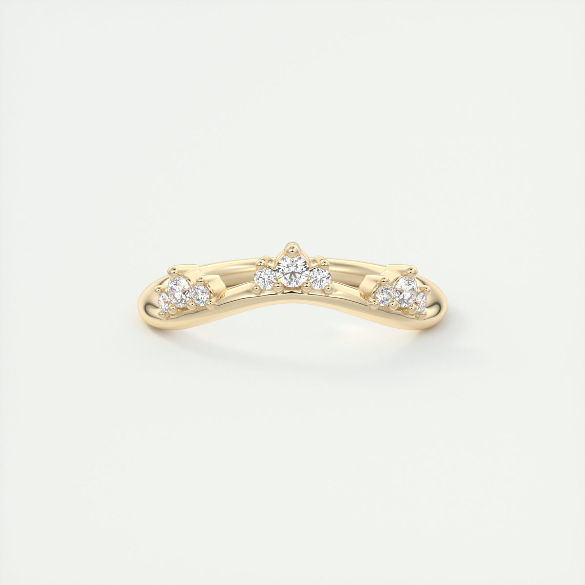 Curved Wedding Band (0.10 TCW)