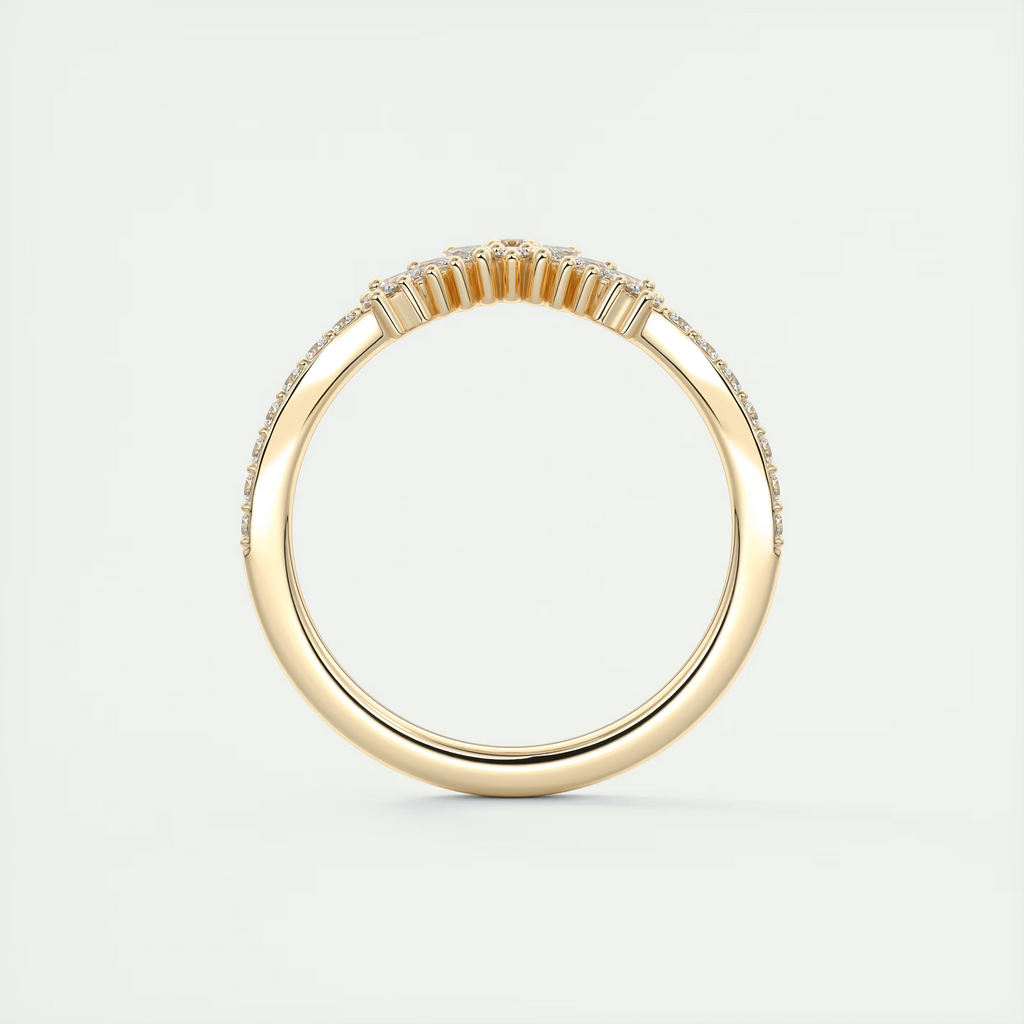 Crescendo Diamond Band – Mixed Marquises & Rounds (0.40 TCW)