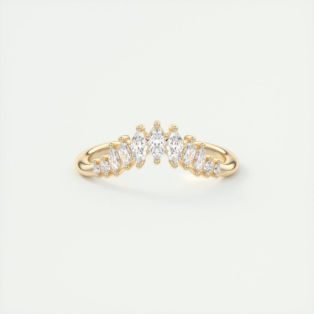 Chevron Wedding Band (0.35 TCW)