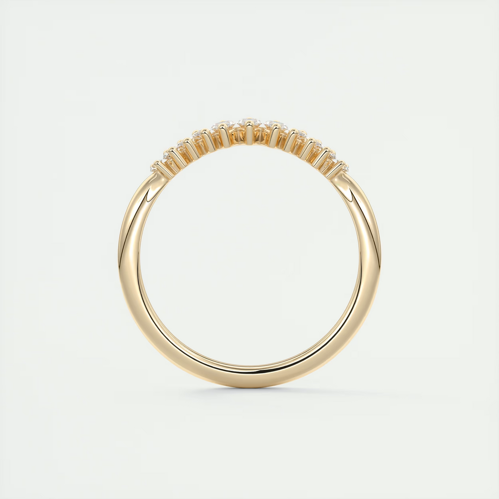 Chevron Wedding Band (0.35 TCW)