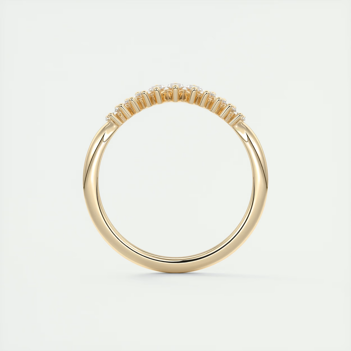 Chevron Wedding Band (0.35 TCW)