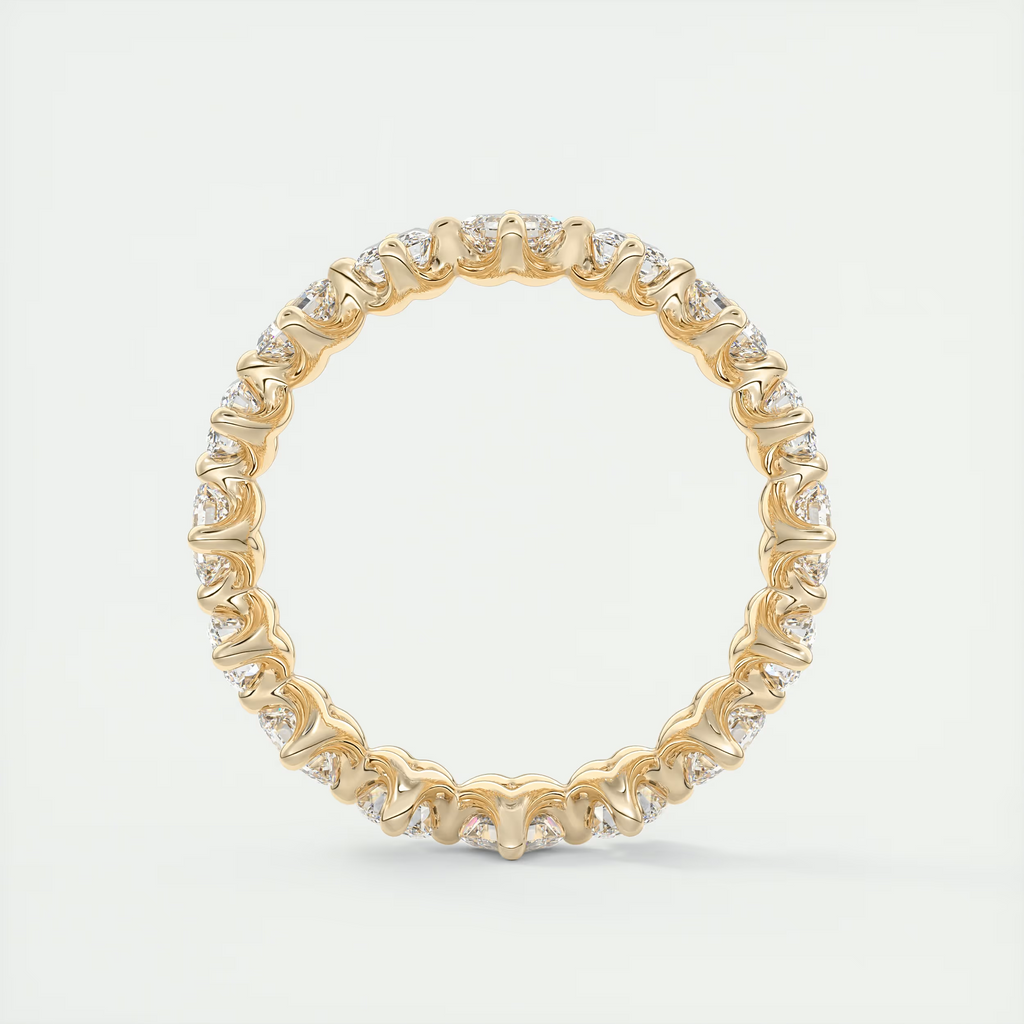Asscher & Emerald Eternity Band (2.80 TCW)