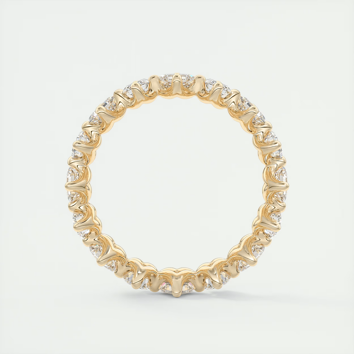 Asscher & Emerald Eternity Band (2.80 TCW)