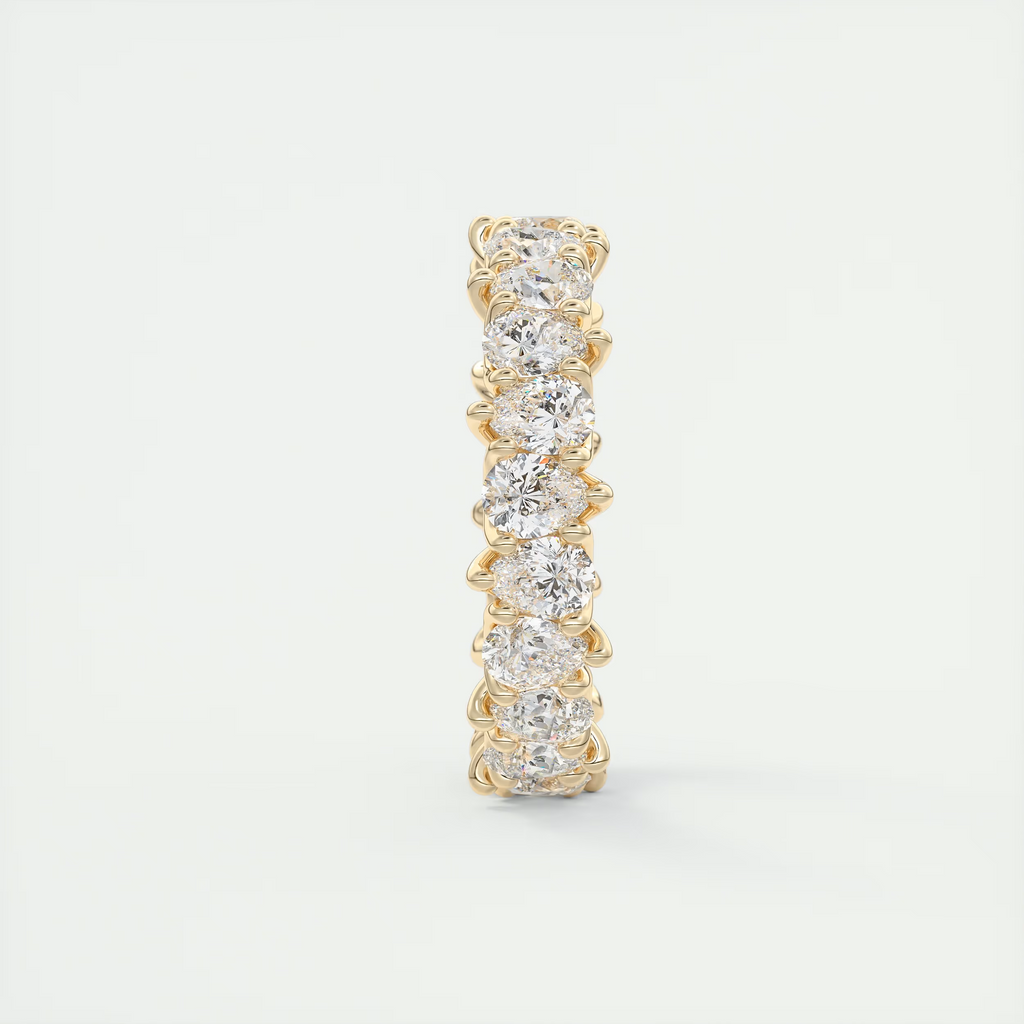 Gracefully Pear Diamond Eternity Band (2.80 TCW)