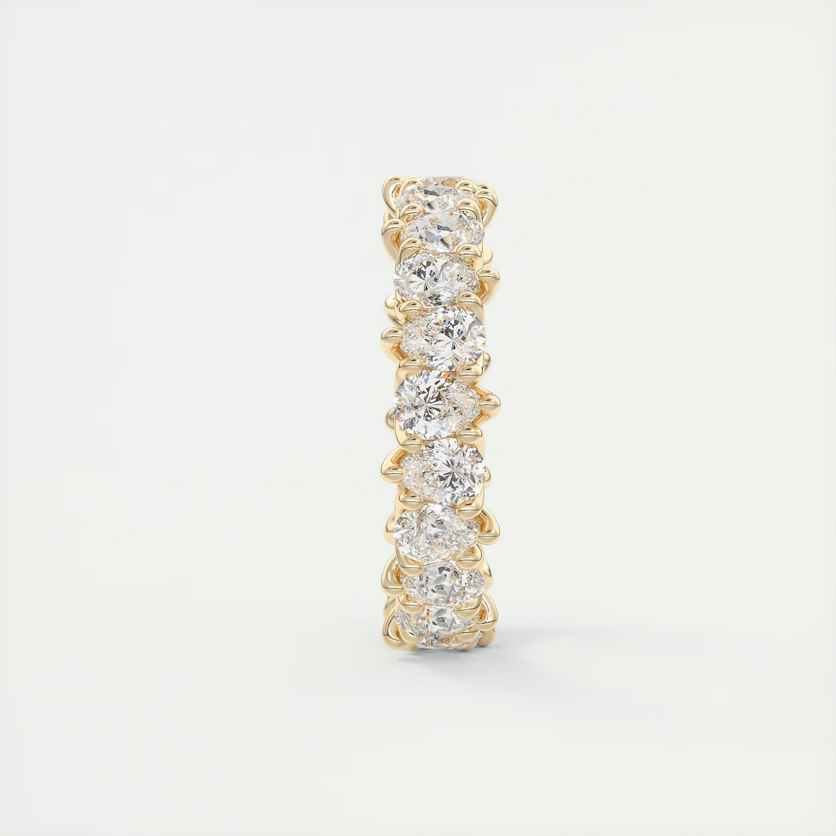 Gracefully Pear Diamond Eternity Band (2.80 TCW)